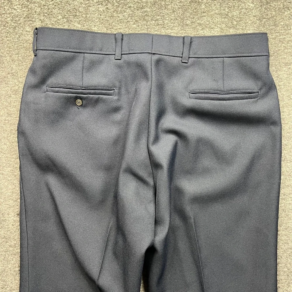 Vintage‎ Levis Action Slacks Mens 34x31 Navy Blue Fits 32x32 Made in USA  Pants